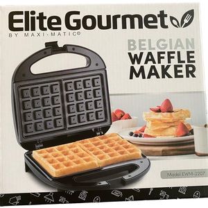 Elite Gourmet Belgian Waffle Maker. NWT